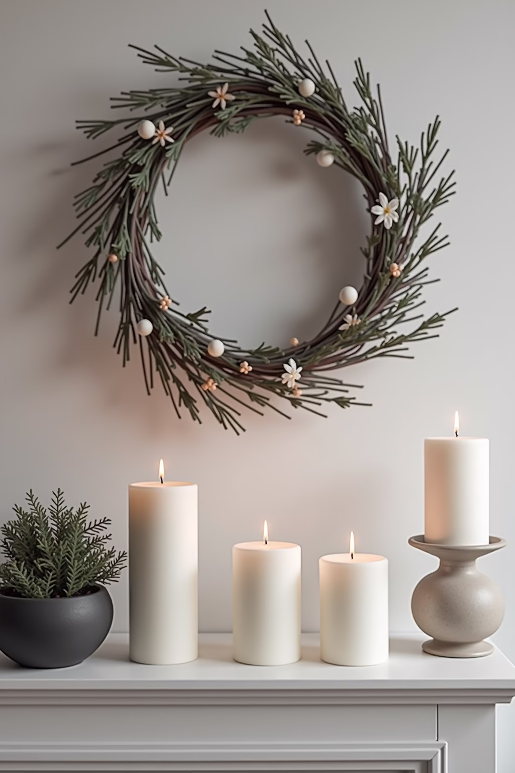 adventkranz ideen modern outline 2