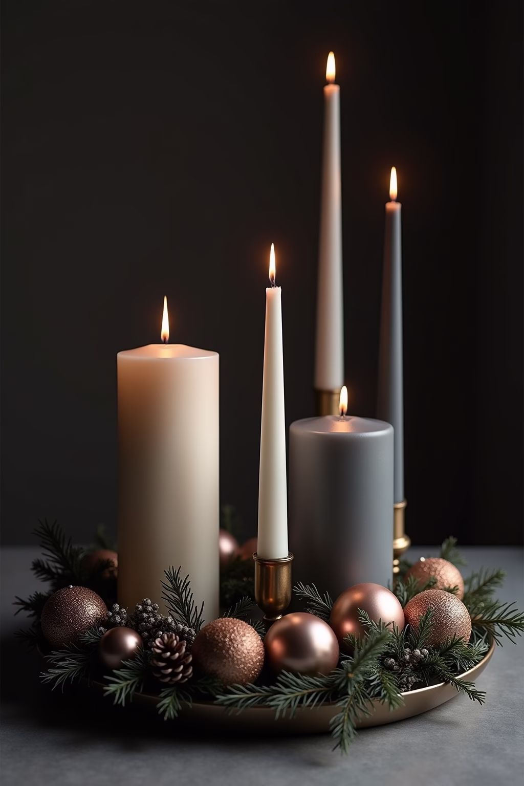 adventsgestecke ideen modern outline 4 1