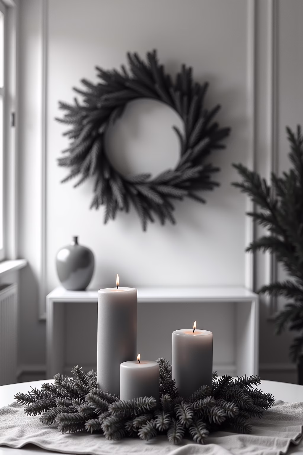 adventsgestecke ideen modern outline 4