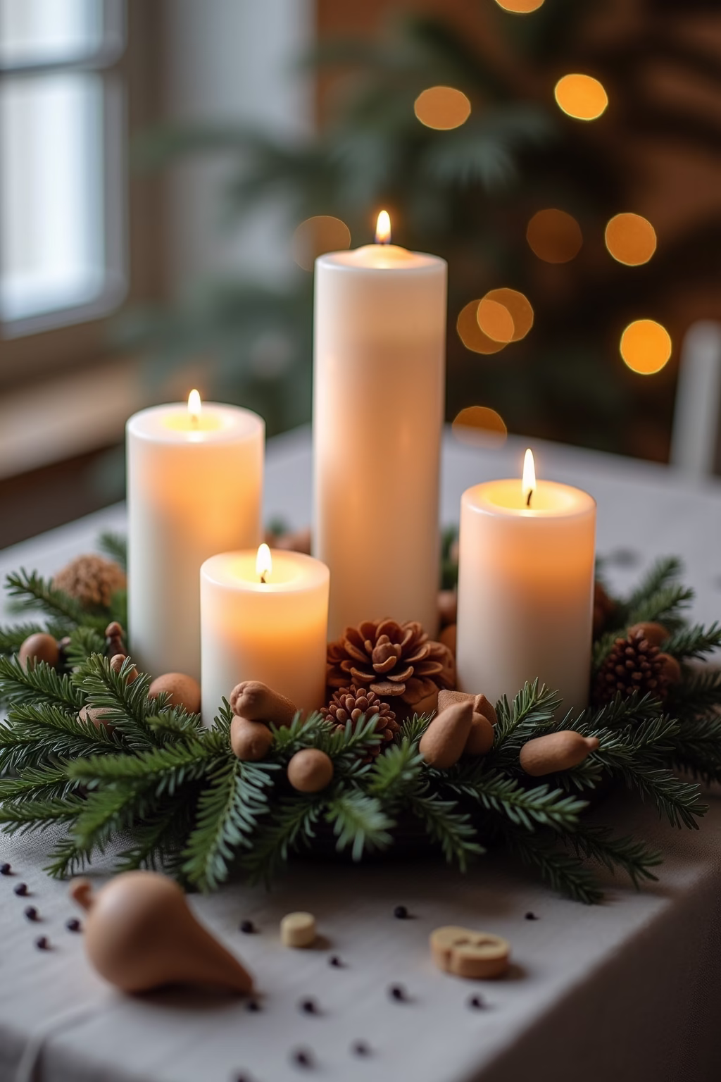 adventsgestecke ideen modern outline 5