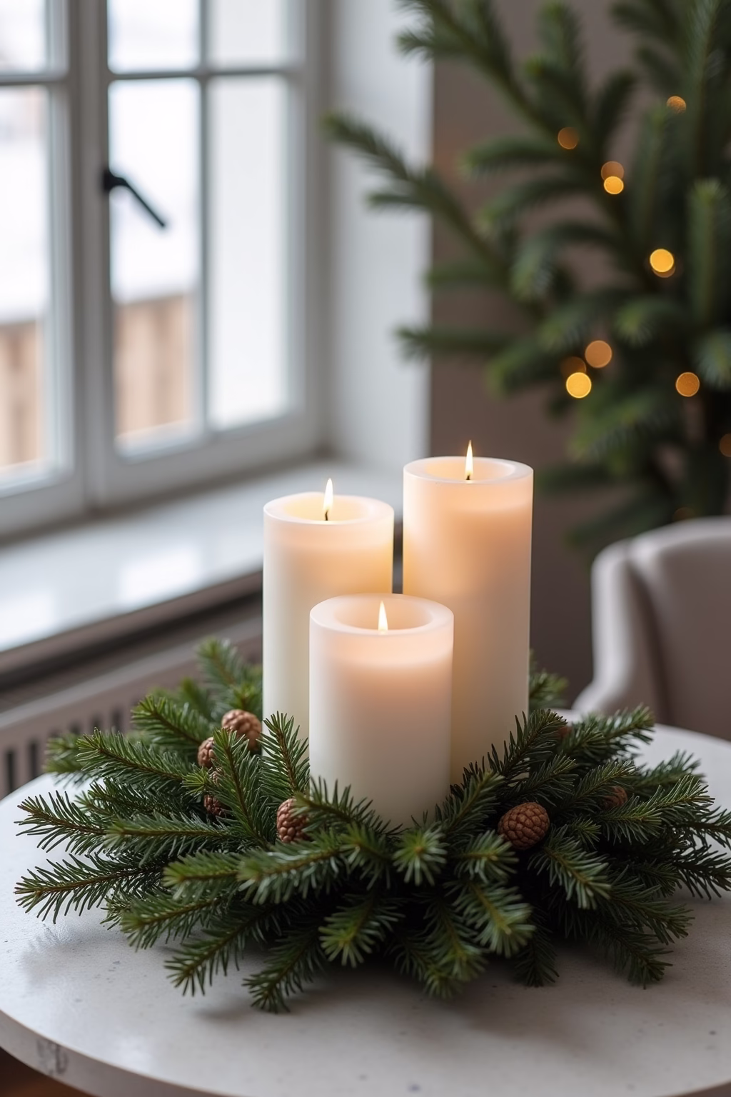 adventsgestecke ideen modern outline 7