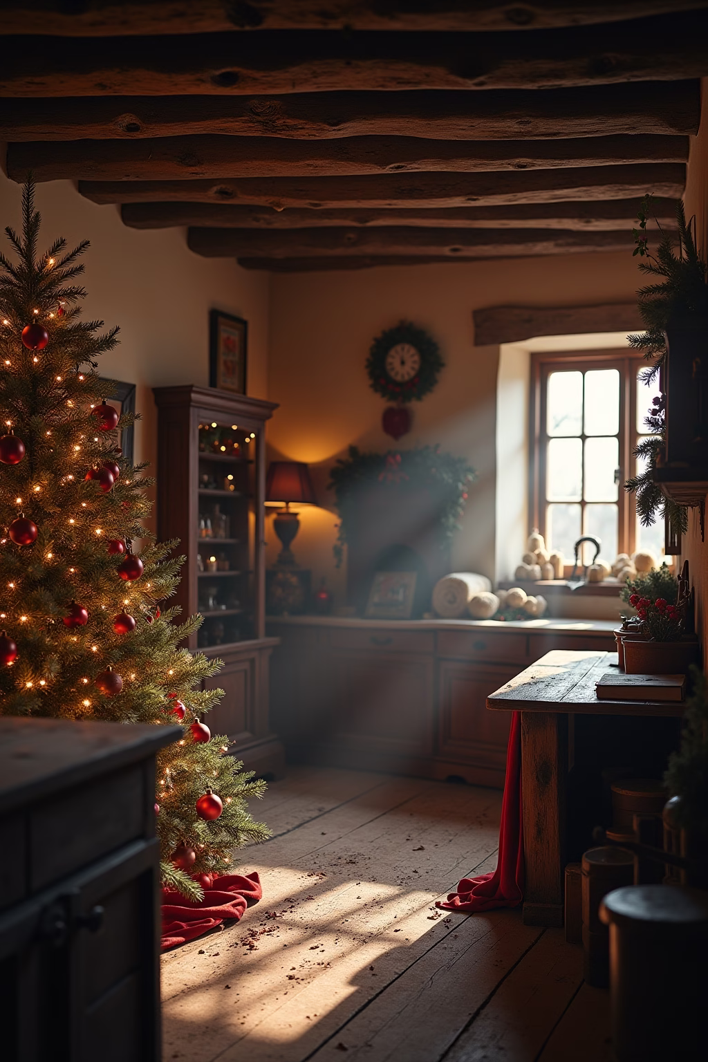 bauernhaus weihnachten outline 2