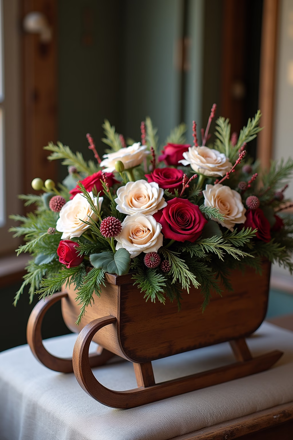 deko schlitten outline 7