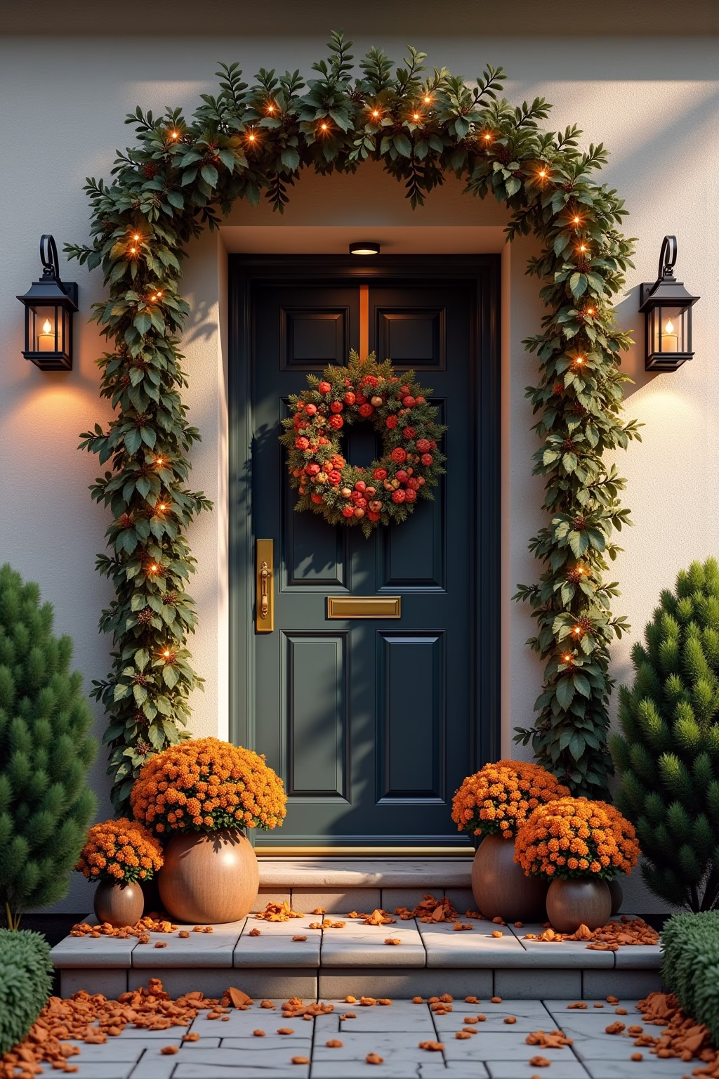 deko vor der haustuer outline 2