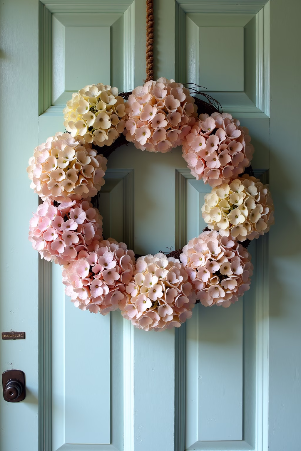 einfache deko mit hortensien outline 5