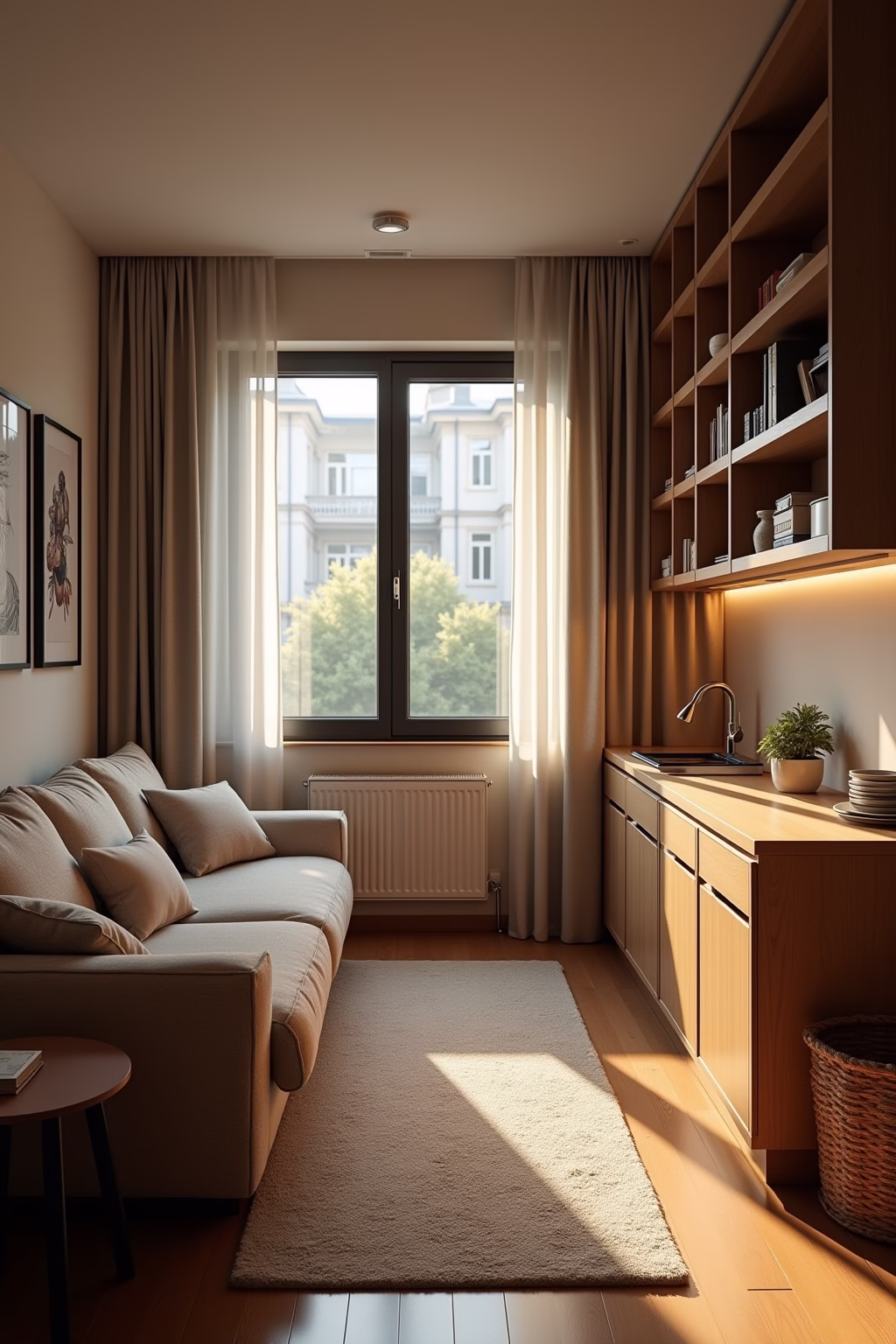 einzimmerwohnung einrichten outline 1