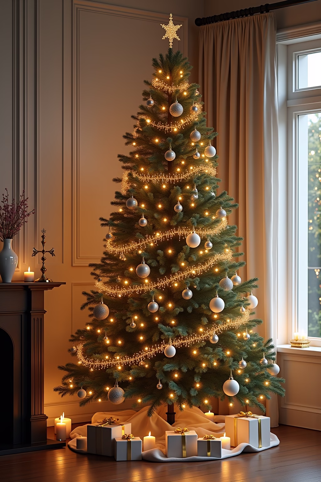 elegantes weihnachten outline 5