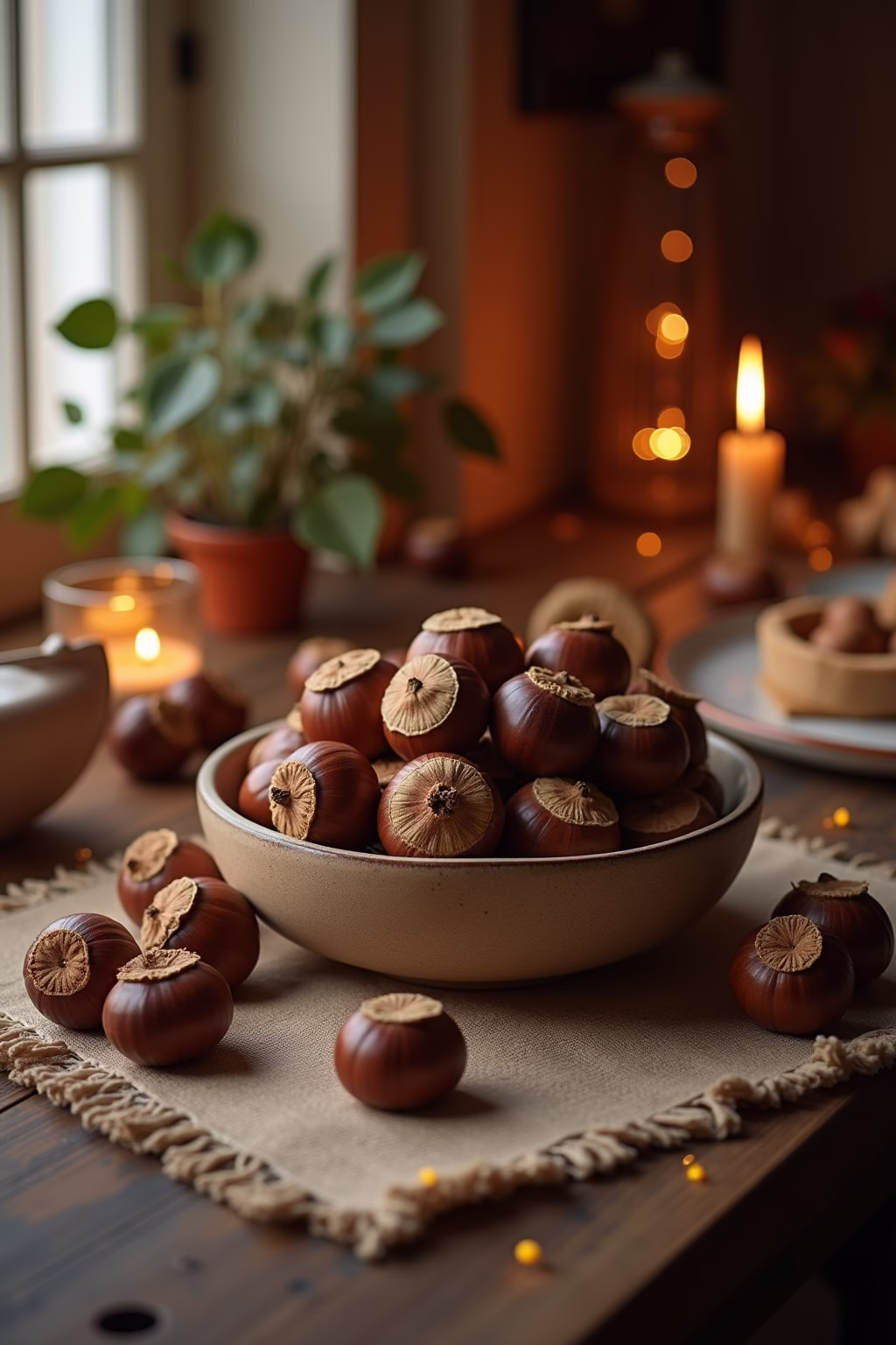 kastanien deko outline 1