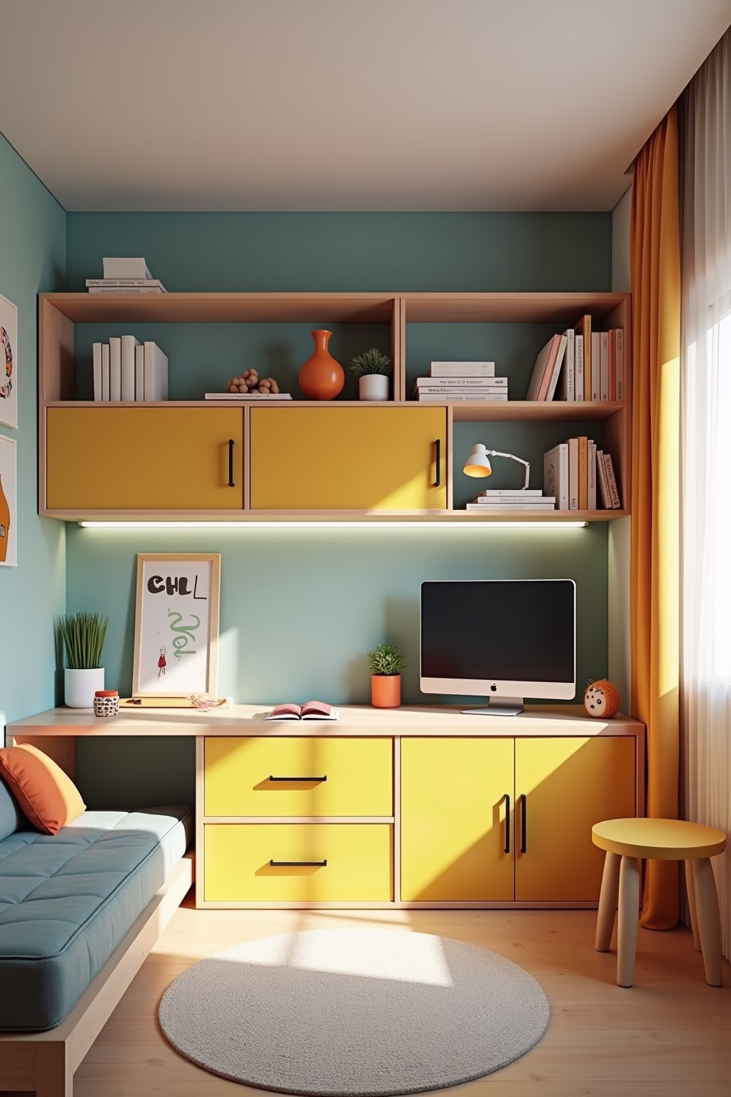 kinderzimmer schmal einrichten outline 5