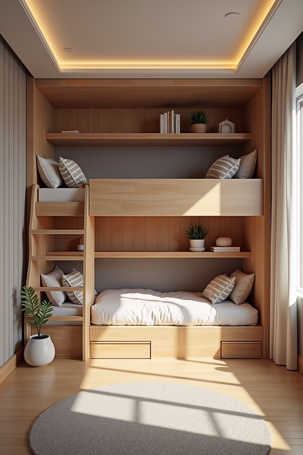 8 Tipps: Kinderzimmer schmal einrichten & optimieren 19 kinderzimmer schmal einrichten outline 7