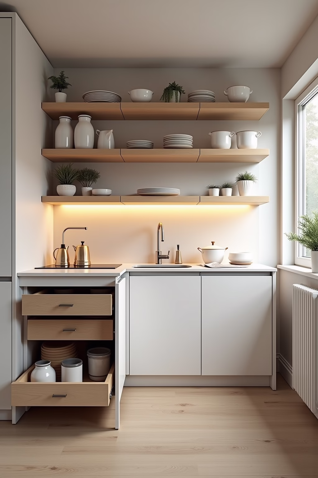 kleine kuechen einrichten outline 4