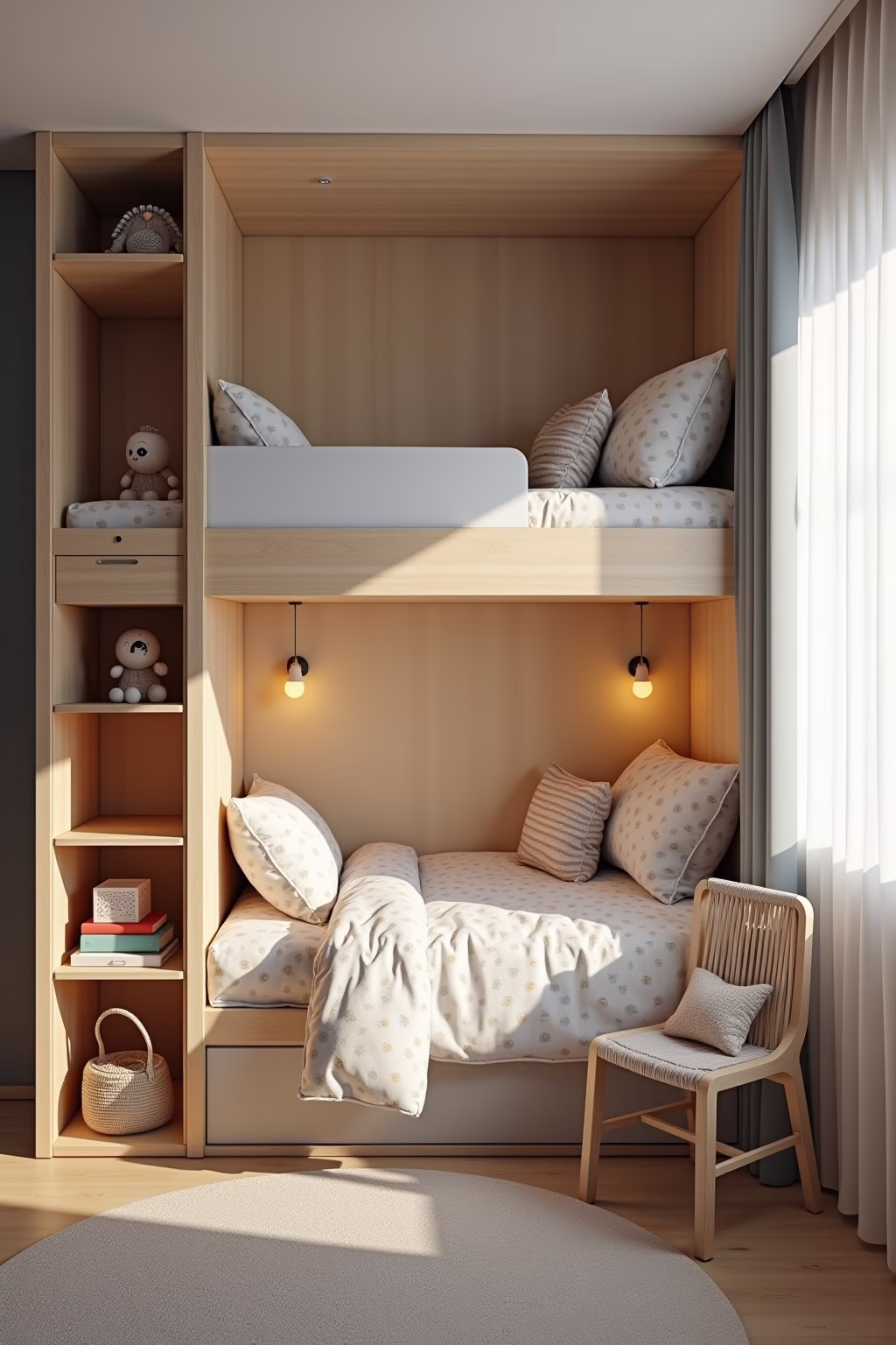 kleines kinderzimmer fuer 2 kinder einrichten outline 5