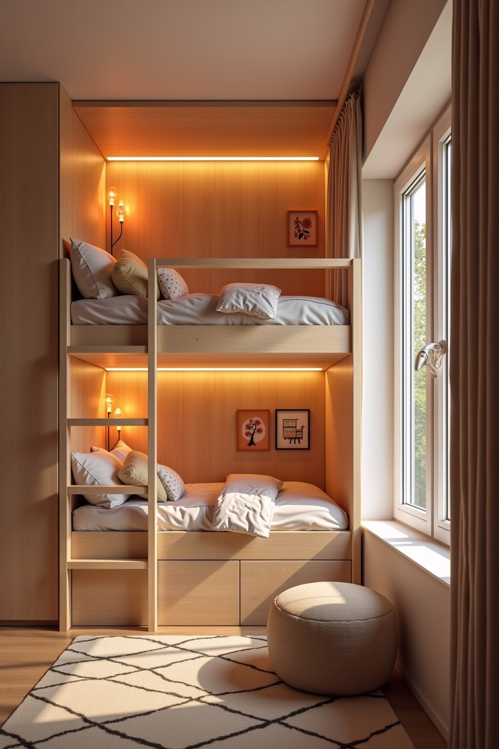 kleines kinderzimmer fuer 2 kinder einrichten outline 6