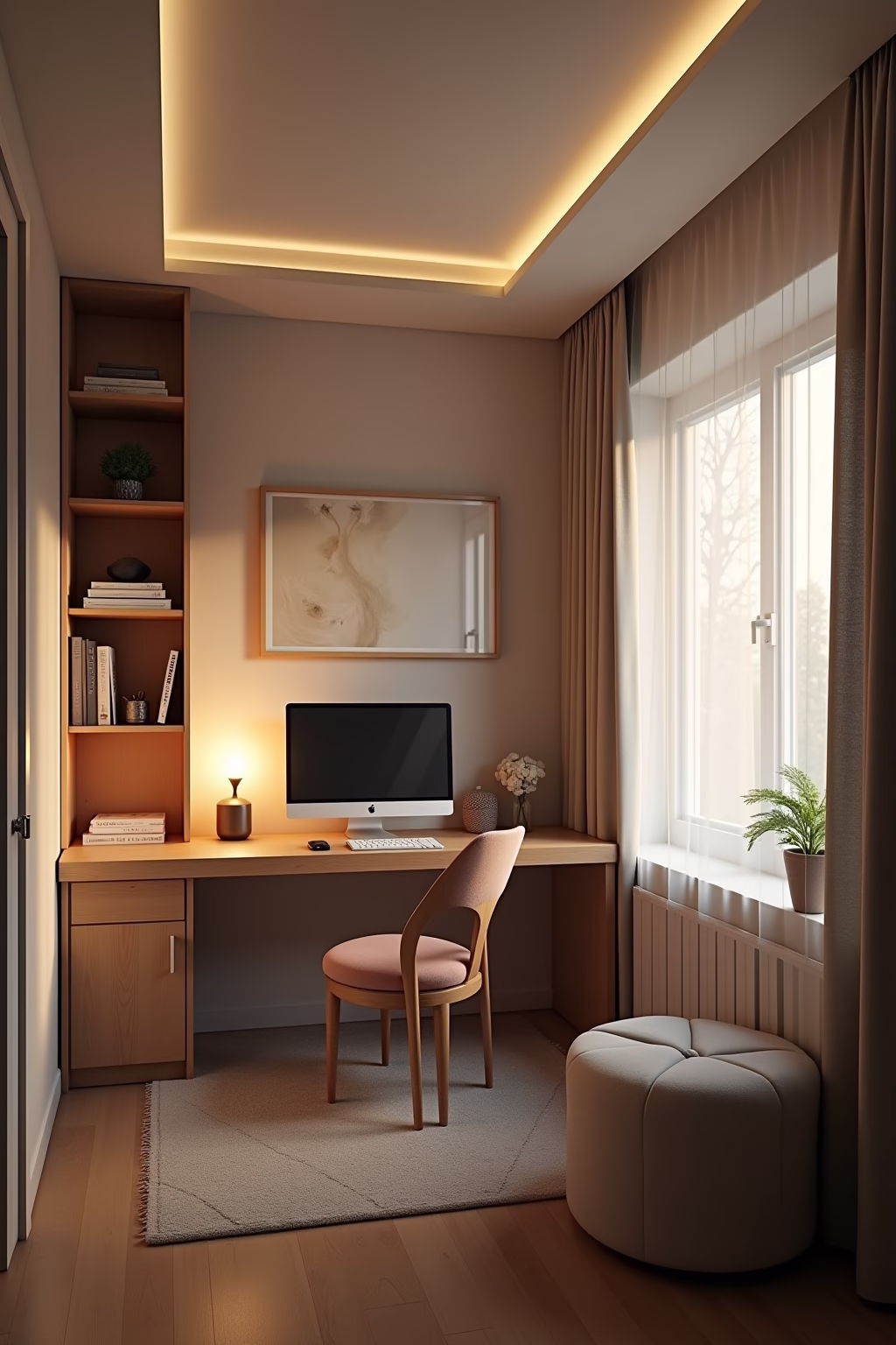 kleines schlafzimmer mit buero einrichten outline 5