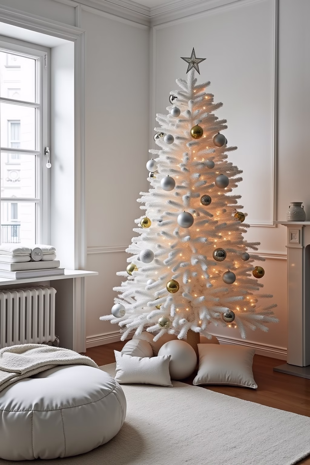 moderne weihnachtsdekoration outline 2