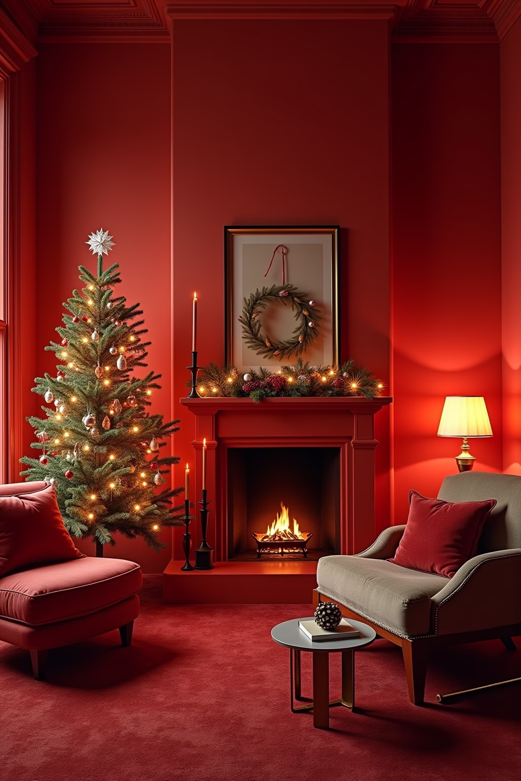 moderne weihnachtsdekoration outline 3