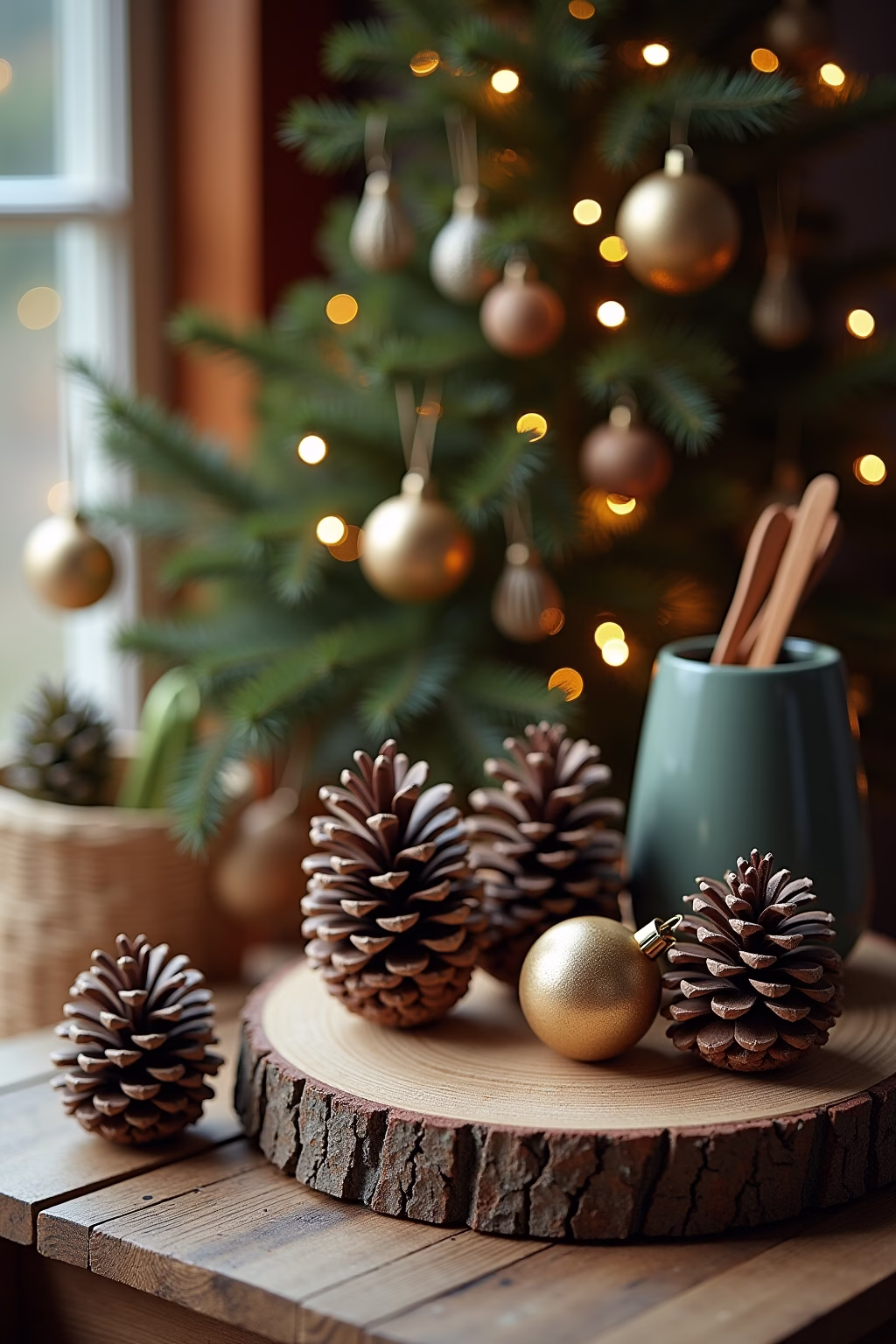 moderne weihnachtsdekoration outline 5