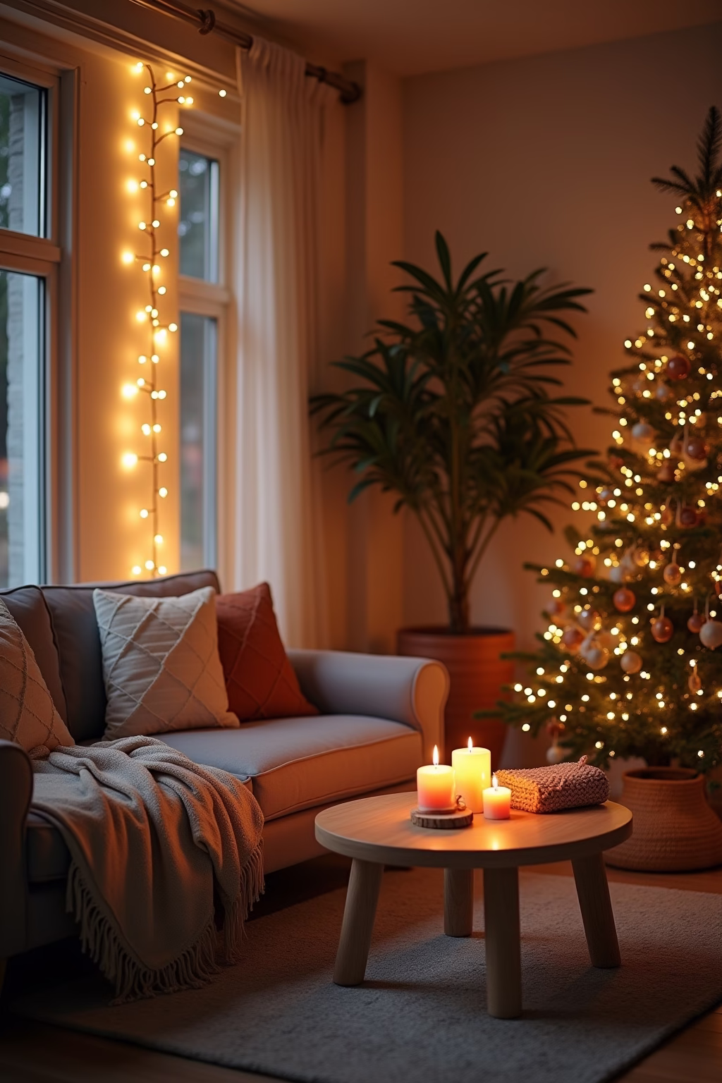 moderne weihnachtsdekoration outline 7