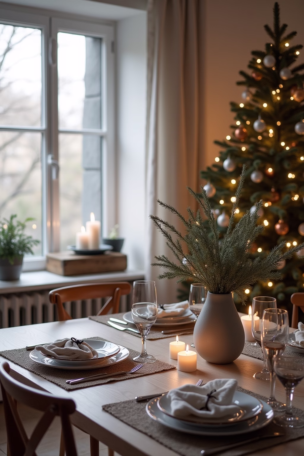 moderne weihnachtsdekoration outline 8