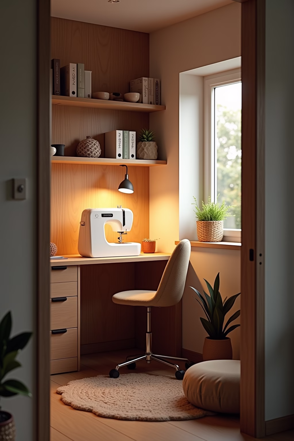 naehecke einrichten wenig platz outline 2