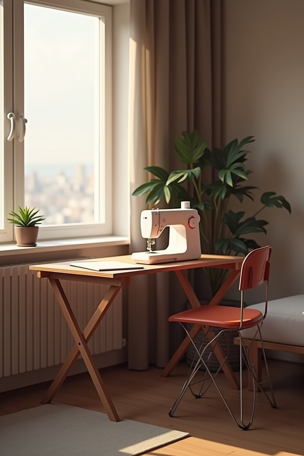 naehecke einrichten wenig platz outline 5