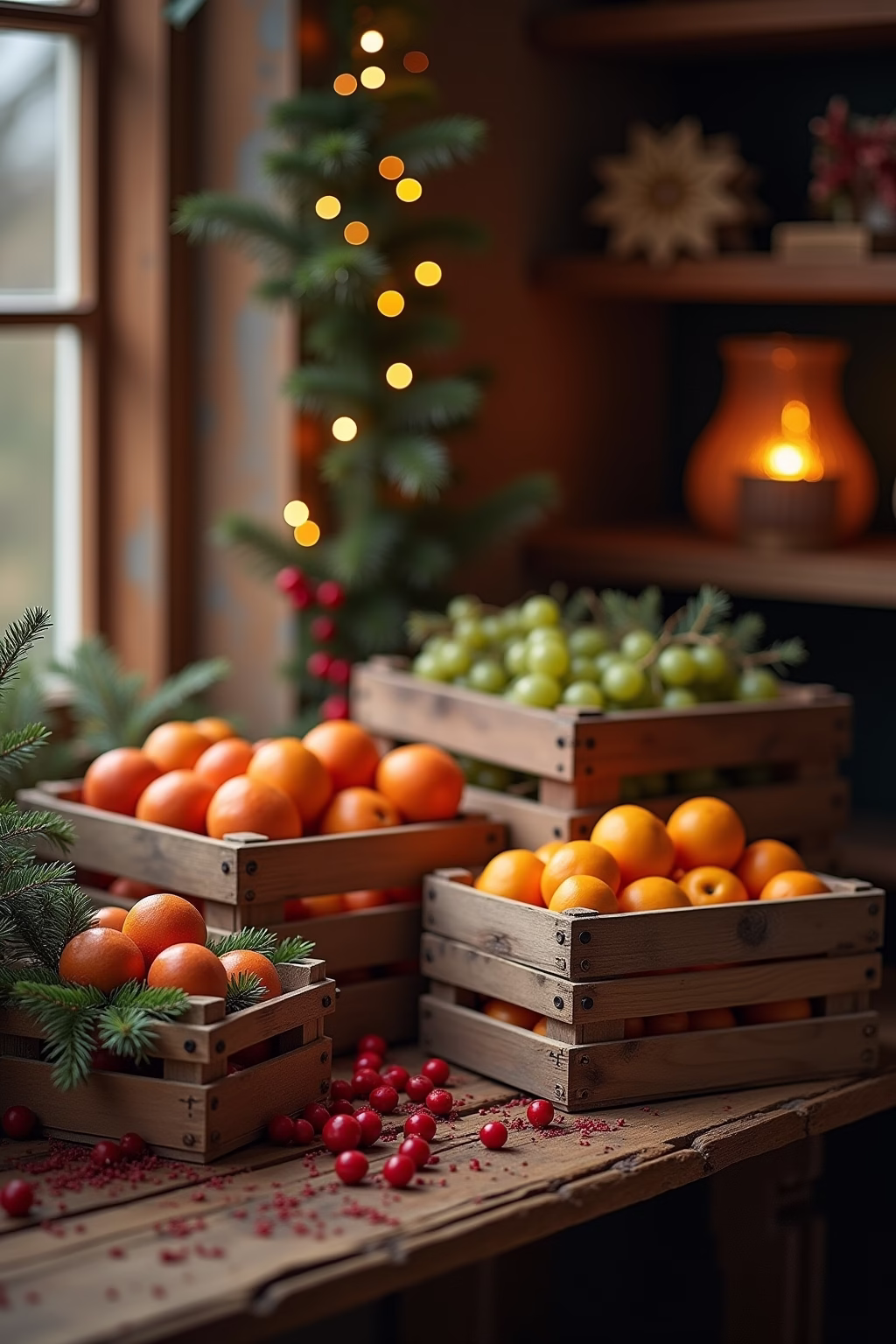 obstkisten deko weihnachten outline 1