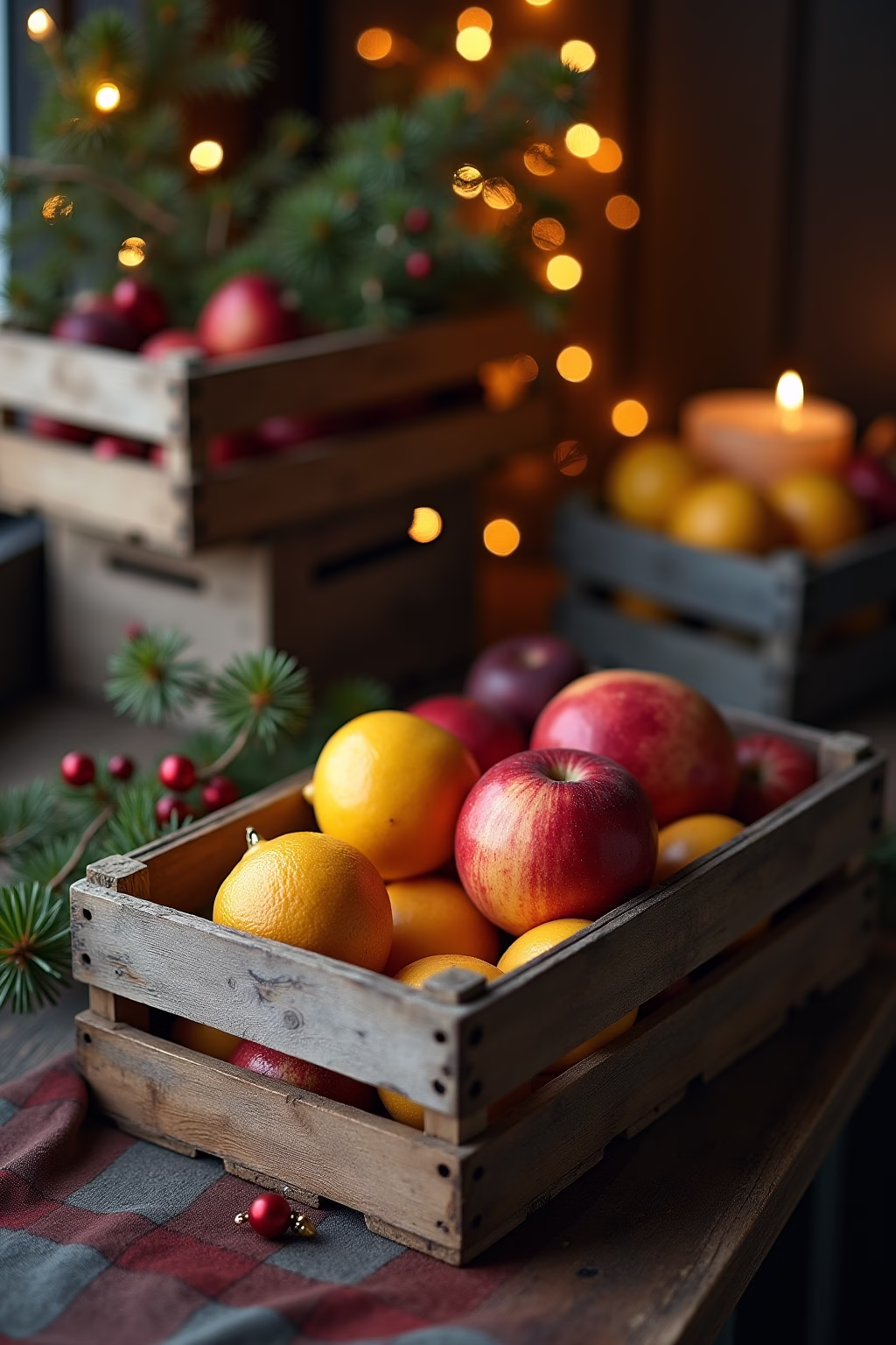 obstkisten deko weihnachten outline 3