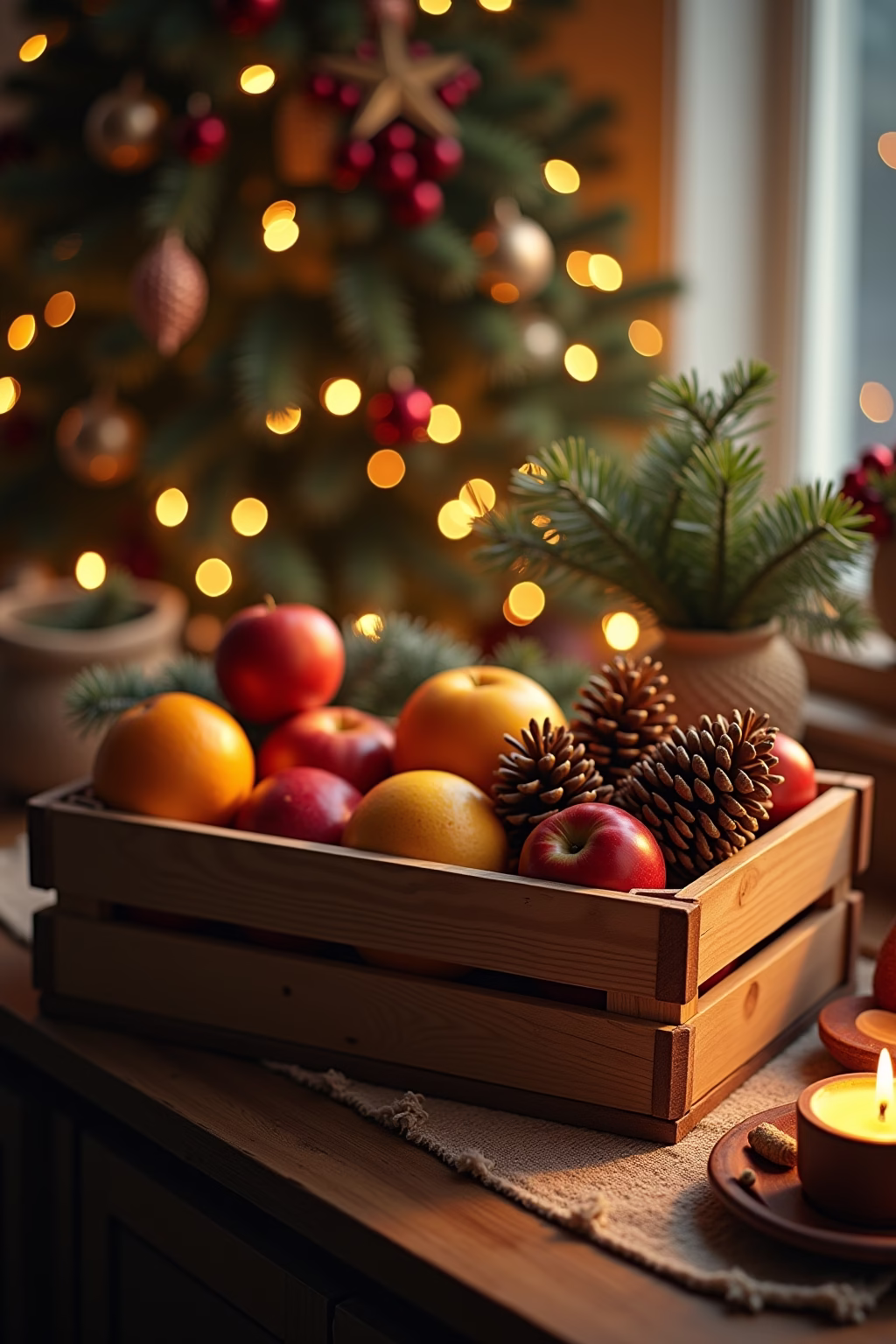 obstkisten deko weihnachten outline 4