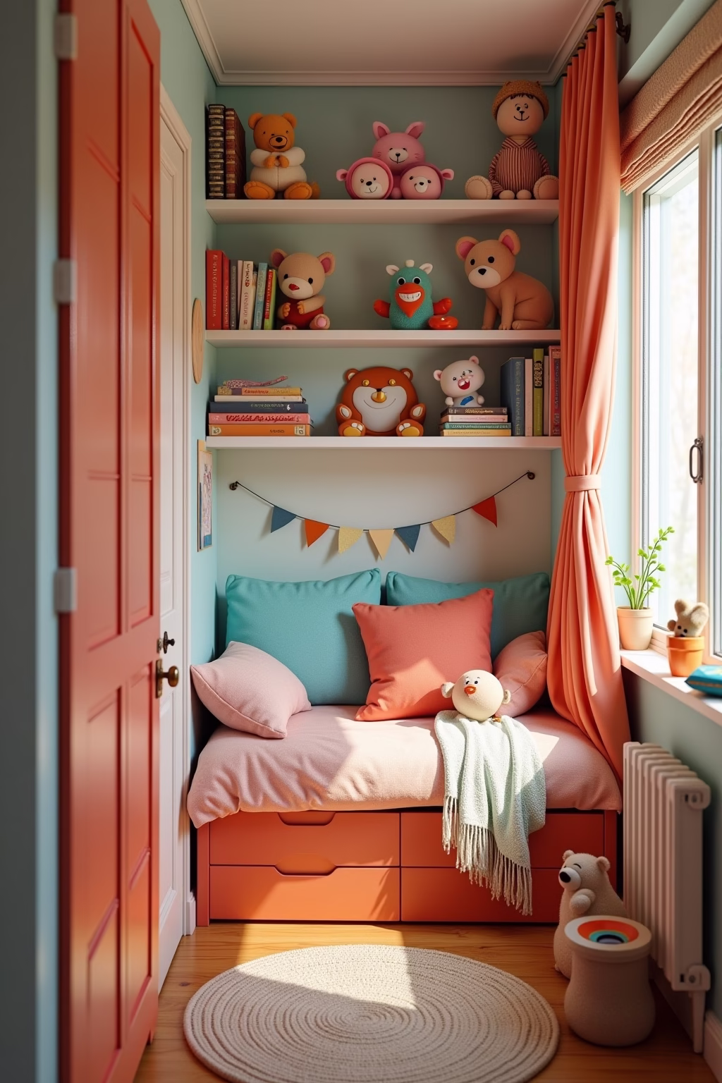 schmale kinderzimmer einrichten outline 8