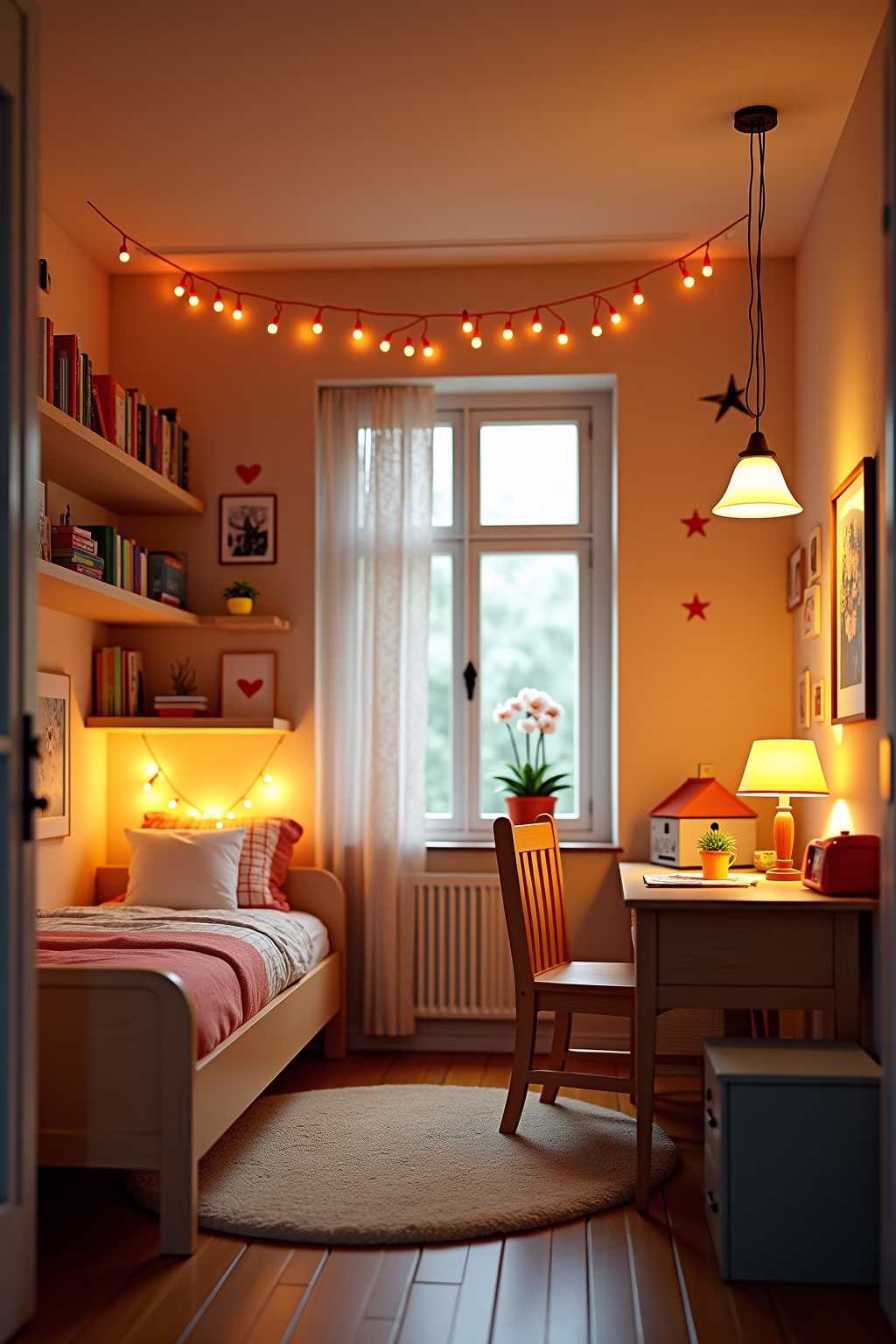 schmales kleines kinderzimmer einrichten outline 6