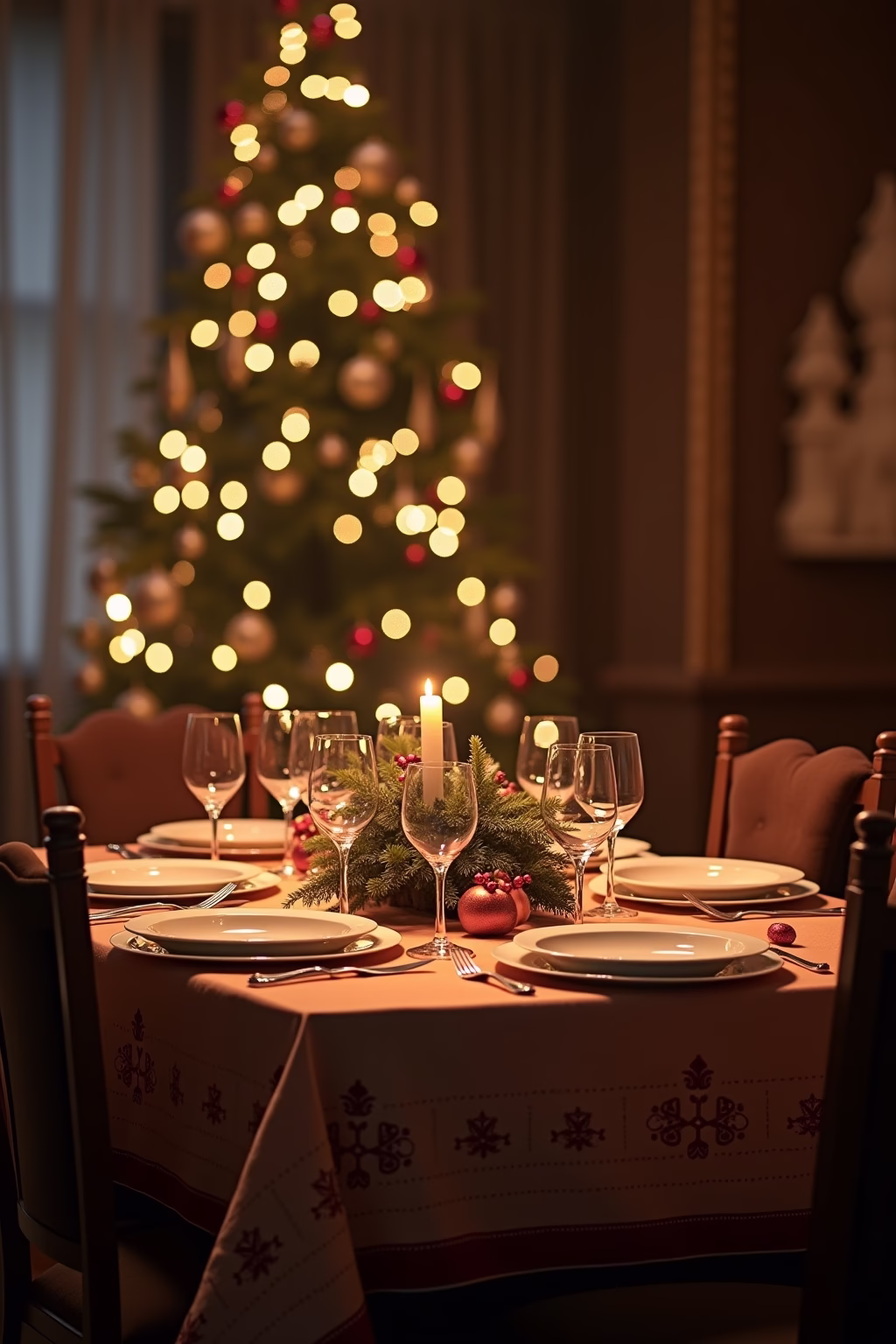 tischdecke weihnachten outline 5