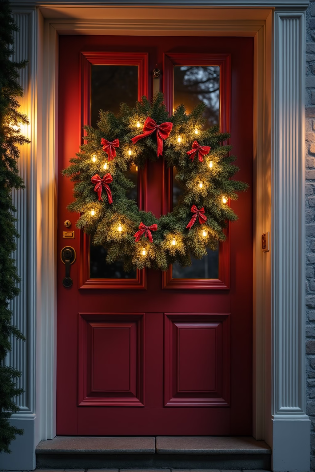 tuerdekoration weihnachten outline 1