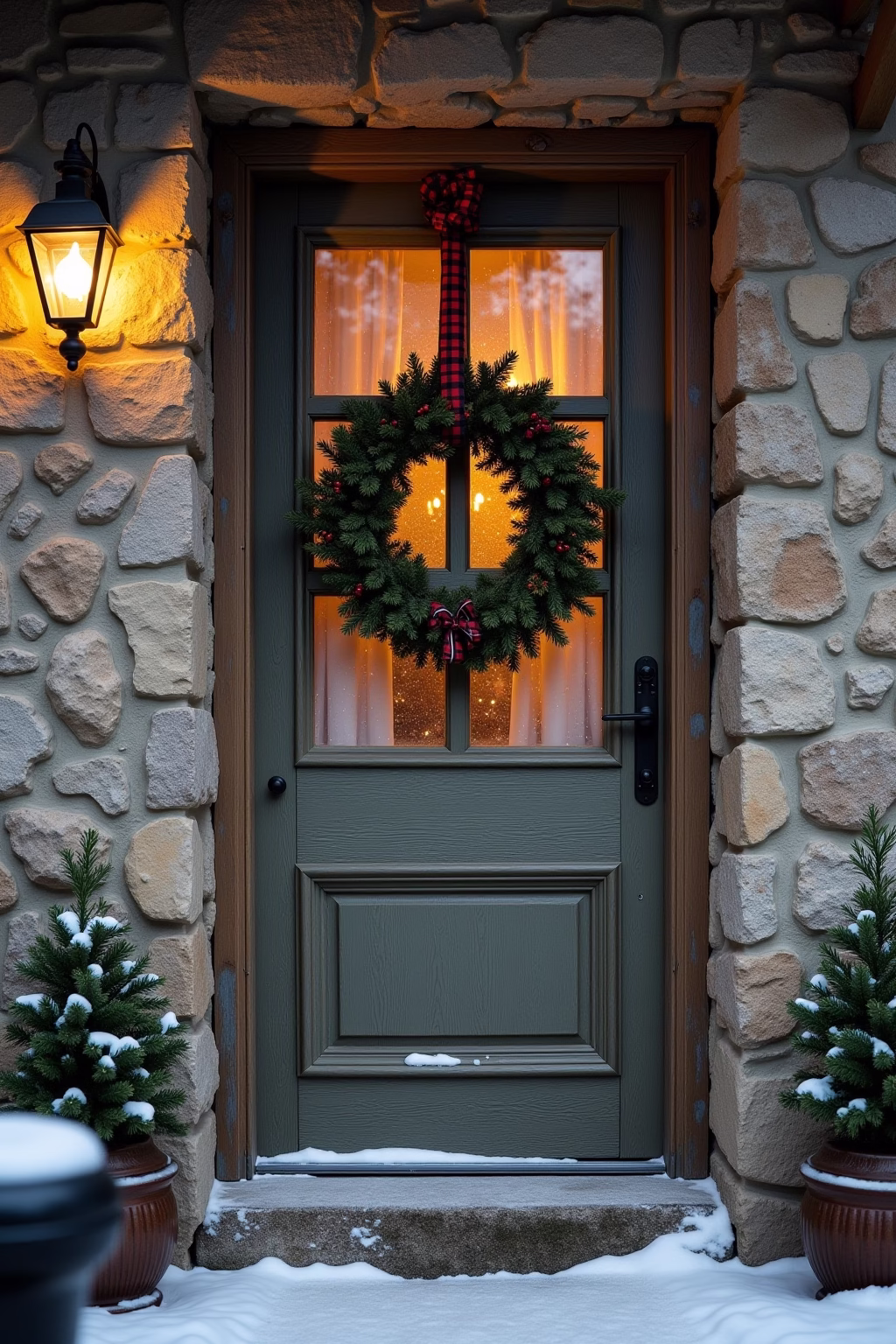 tuerdekoration weihnachten outline 8