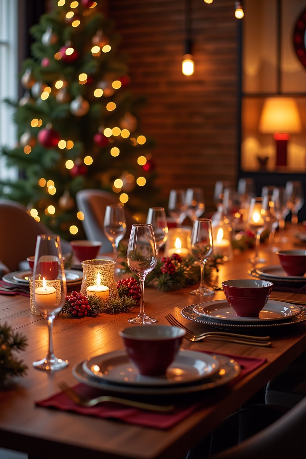 weihnachtliche tischdeko outline 5