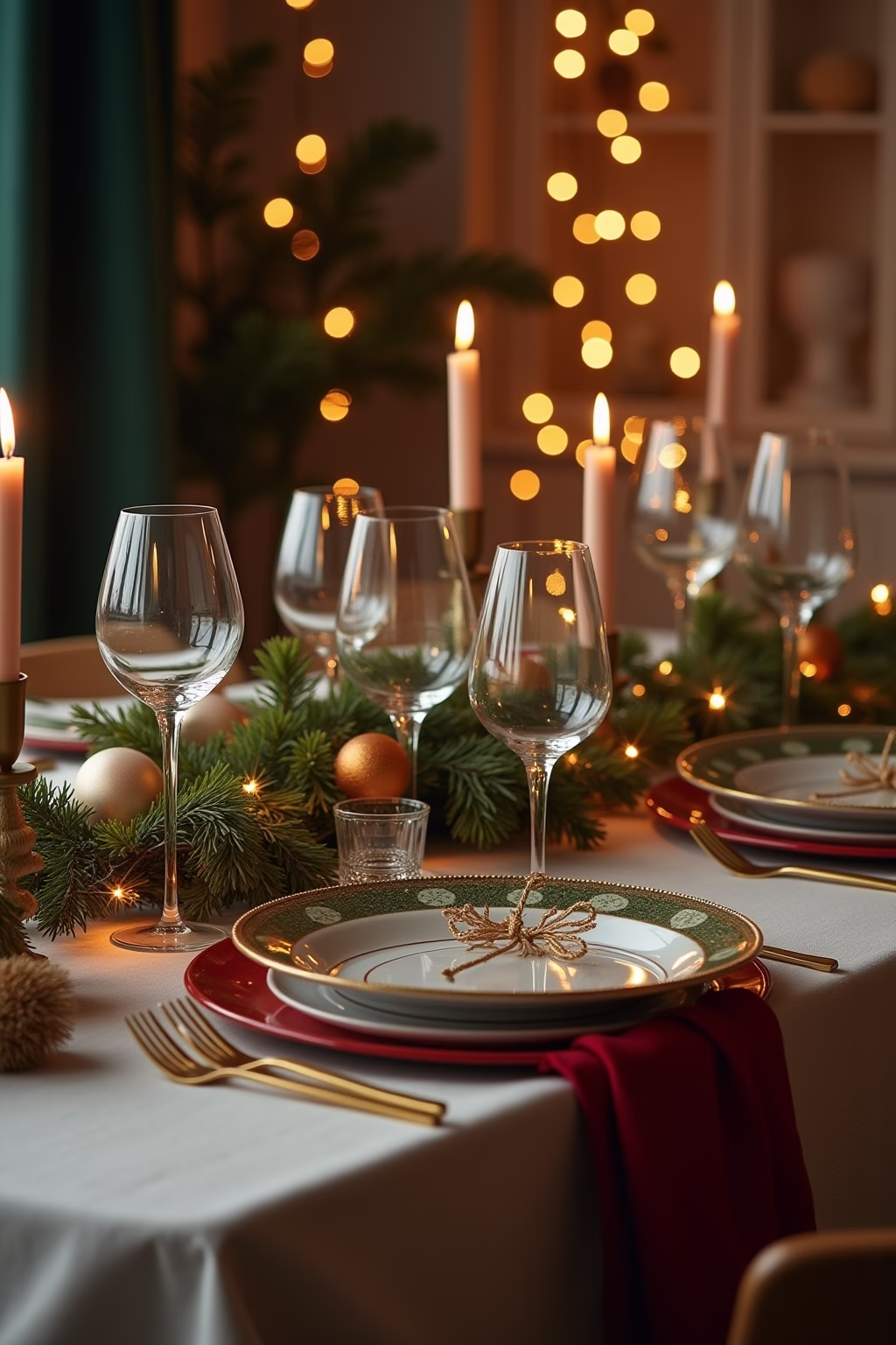 weihnachtliche tischdeko outline 8