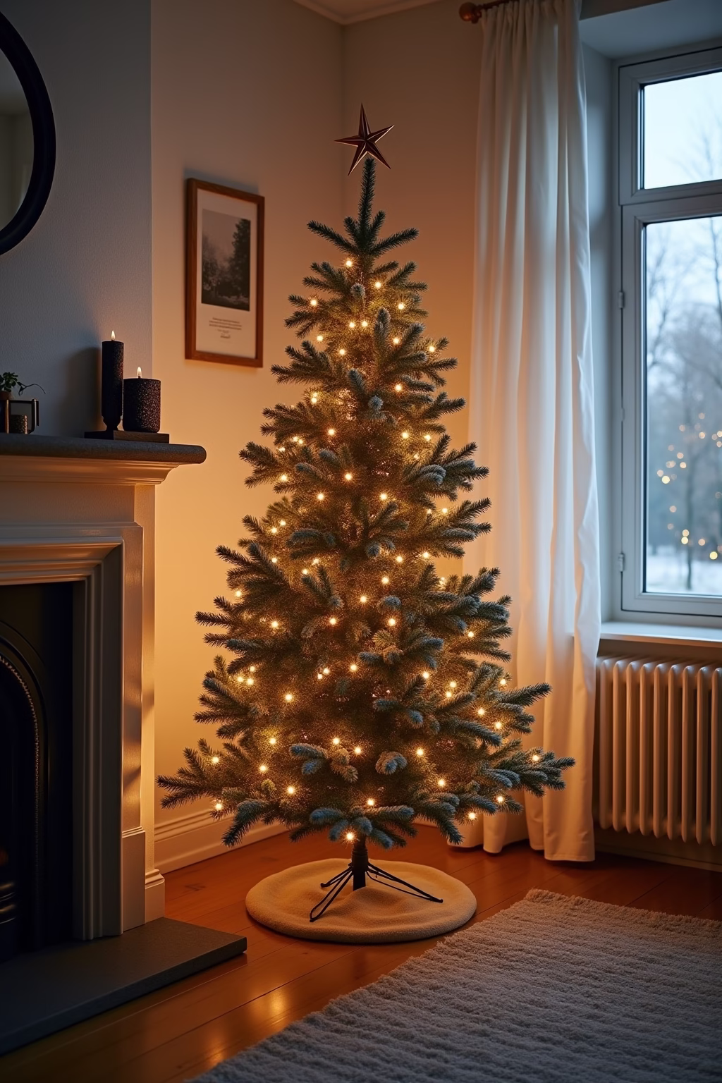 weihnachtsbaum dekoration modern outline 6