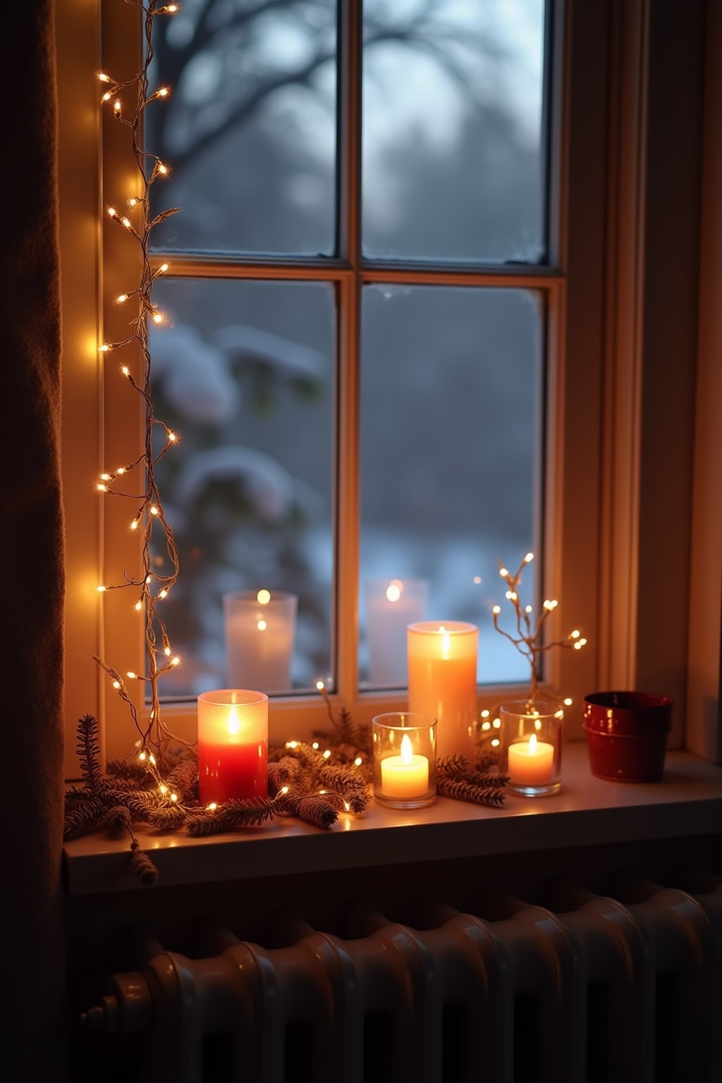 weihnachtsdeko fensterbank innen outline 5 1