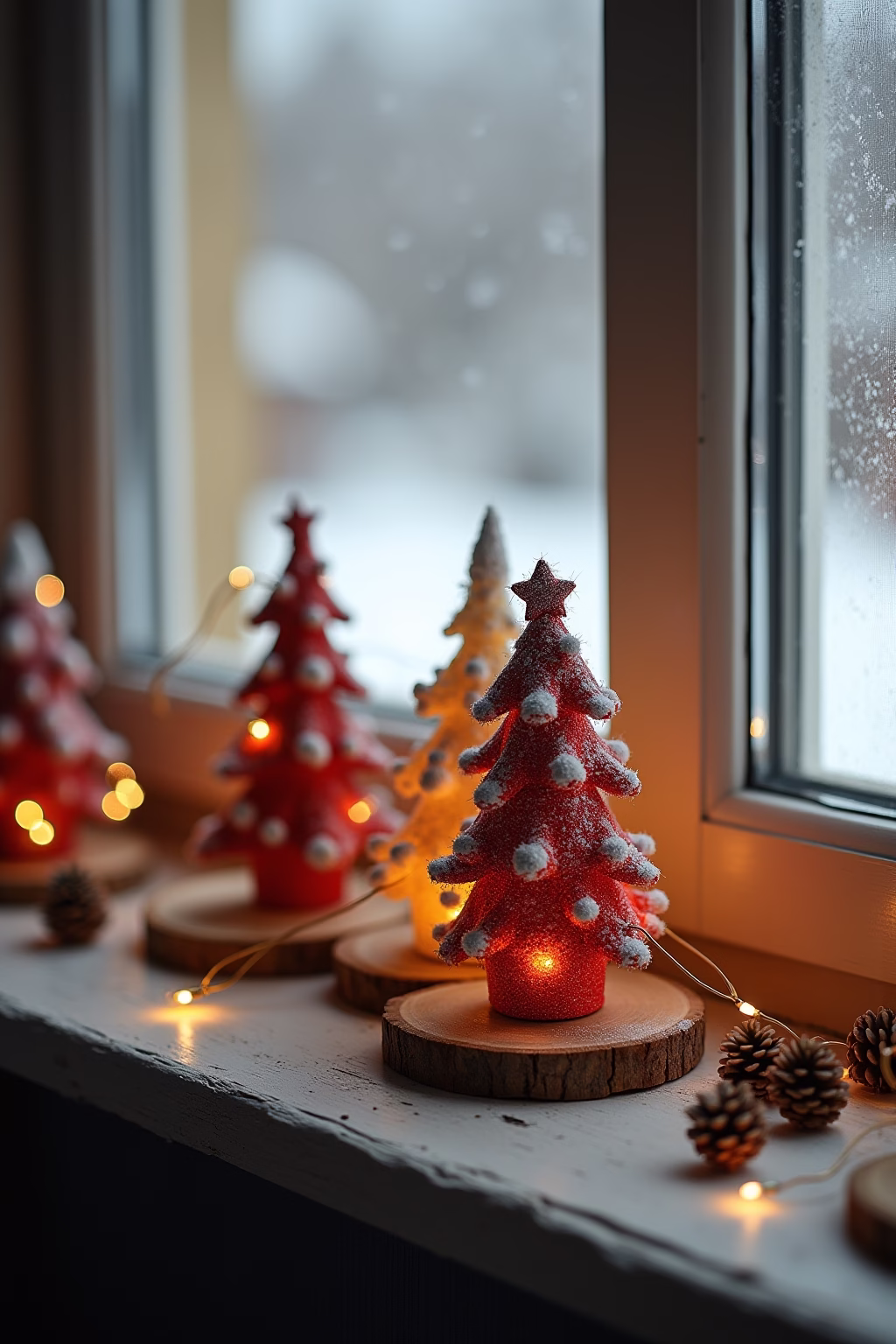 weihnachtsdeko fensterbank innen outline 5