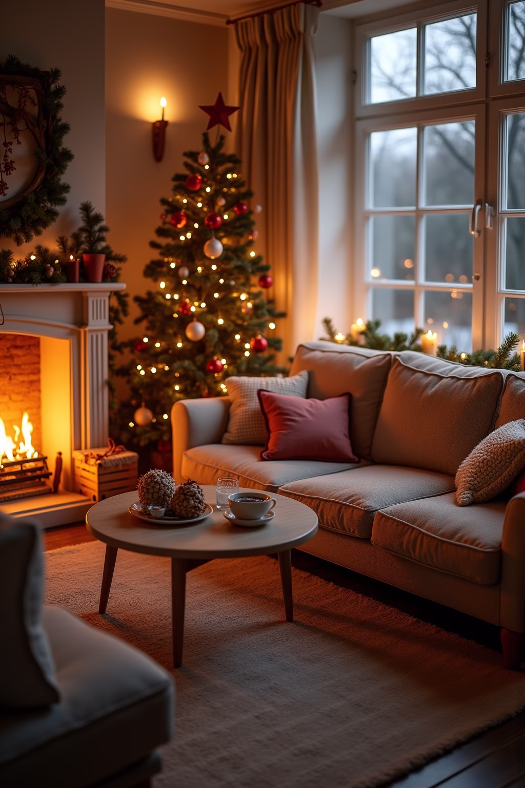 weihnachtsdeko wohnzimmer outline 2 1