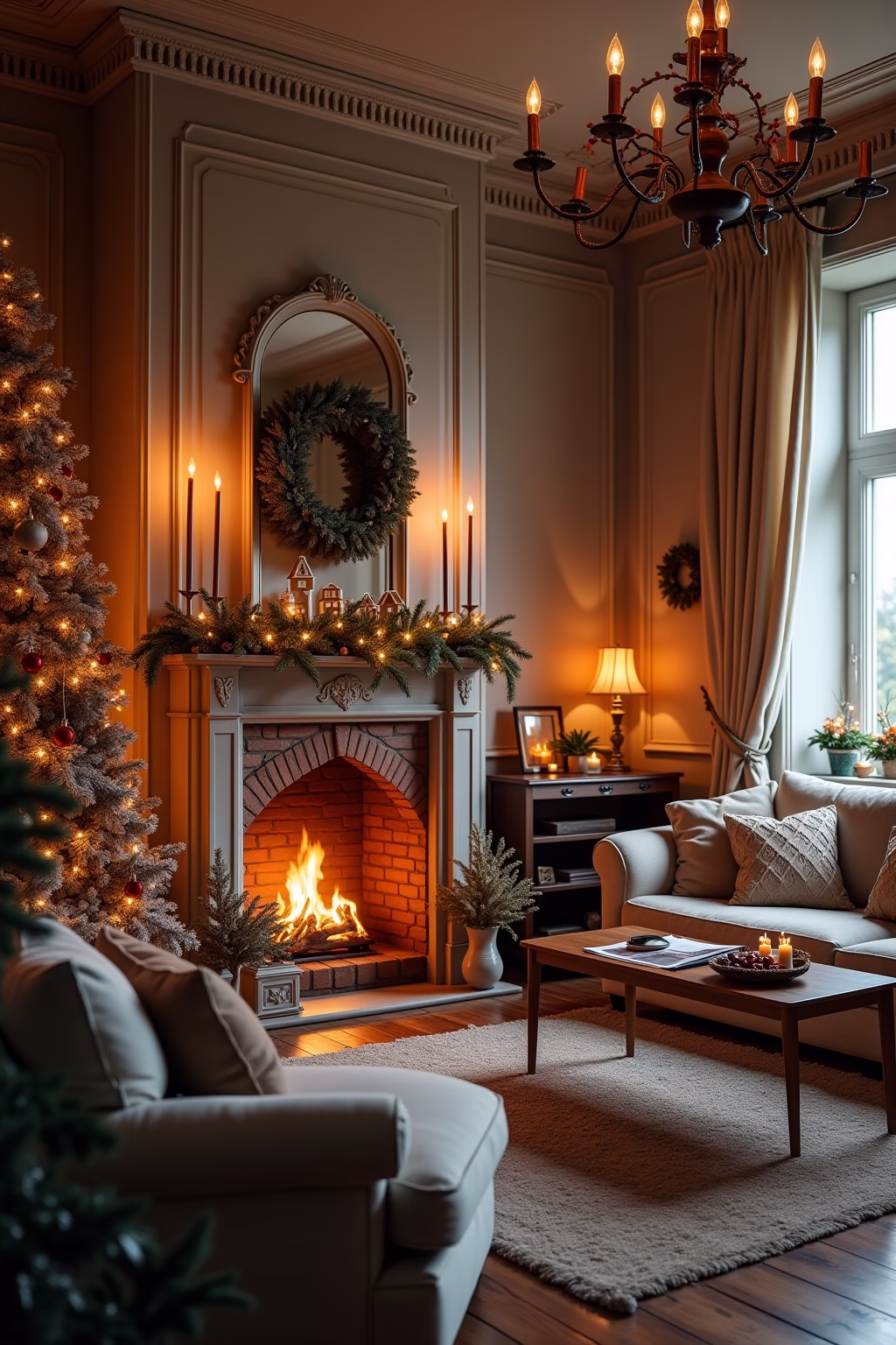 weihnachtsdeko wohnzimmer outline 2