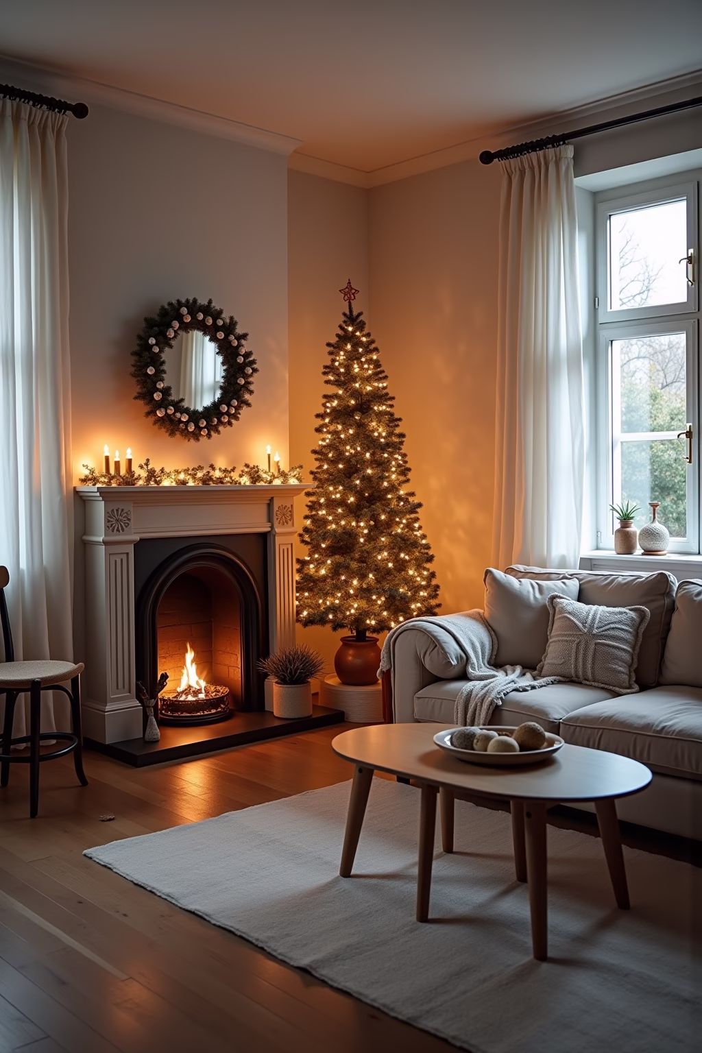 weihnachtsdeko wohnzimmer outline 5