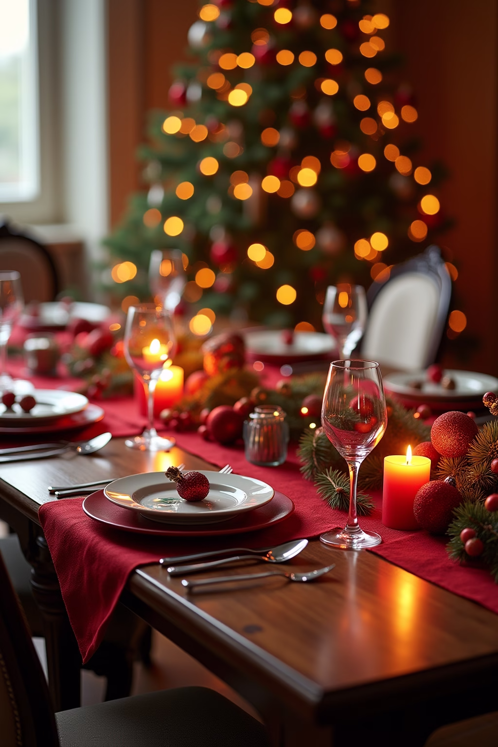 weihnachtsdekoration ideen tisch outline 5