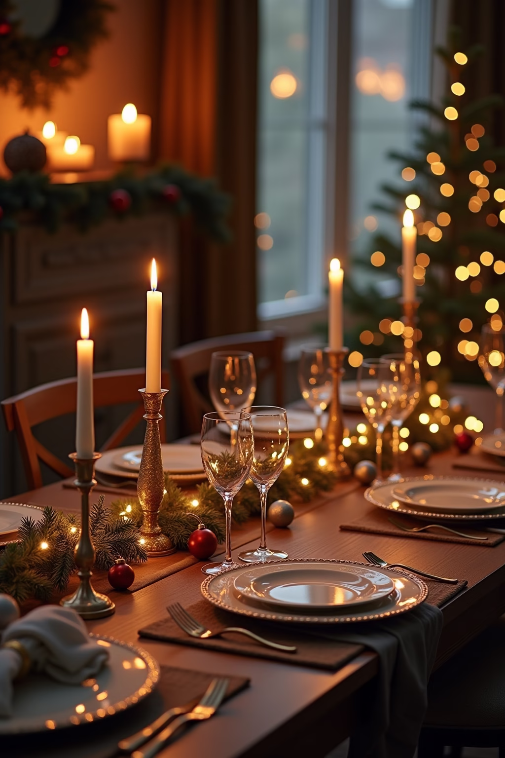 weihnachtsdekoration ideen tisch outline 8