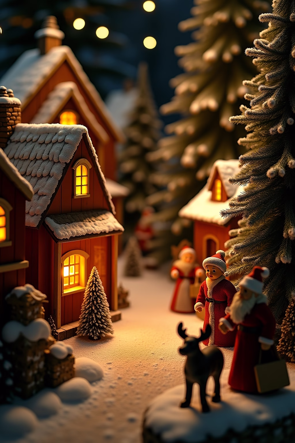 weihnachtsdorf deko ideen outline 2