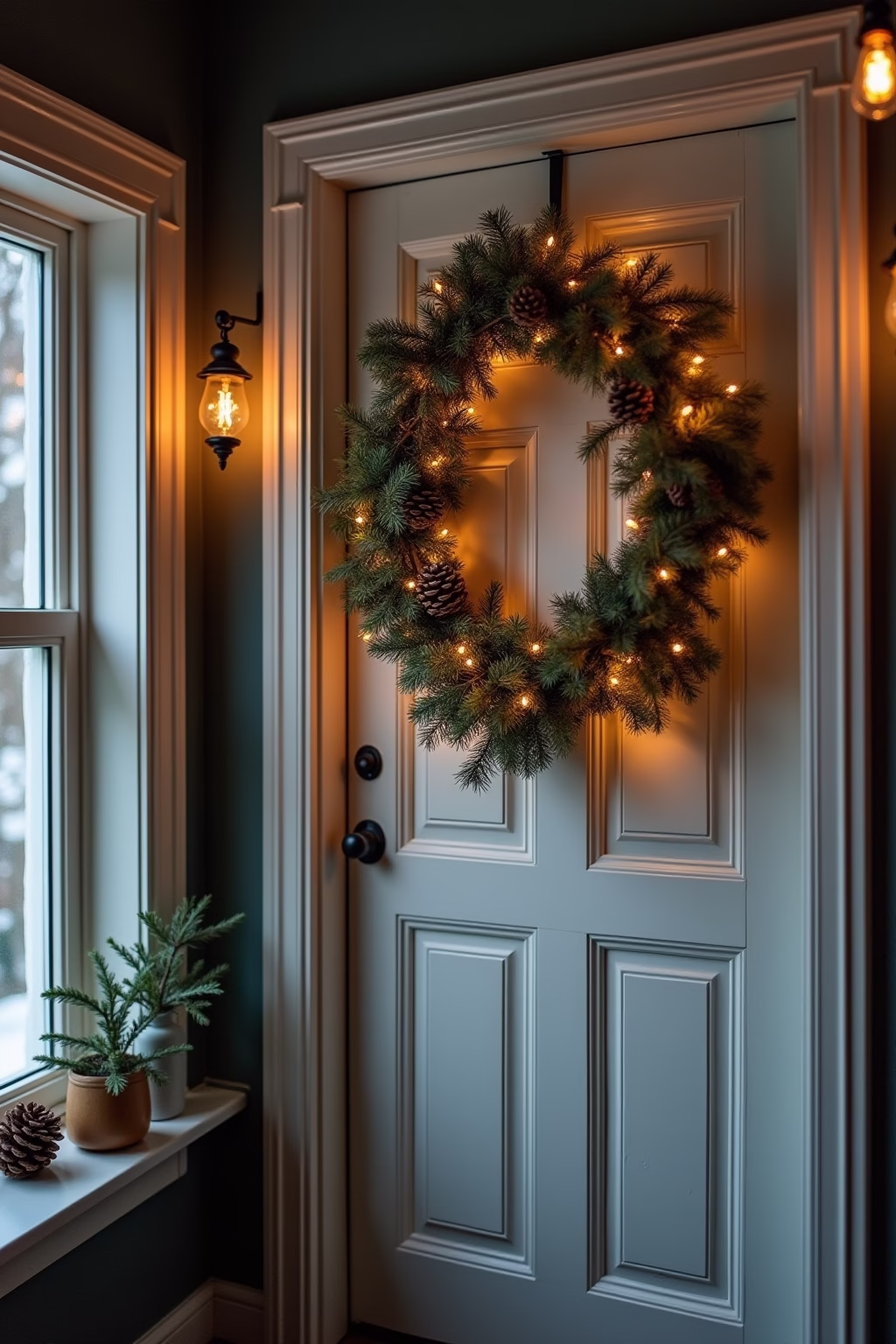 8 Winter Deko Ideen für den Hauseingang 19 winter deko hauseingang outline 7