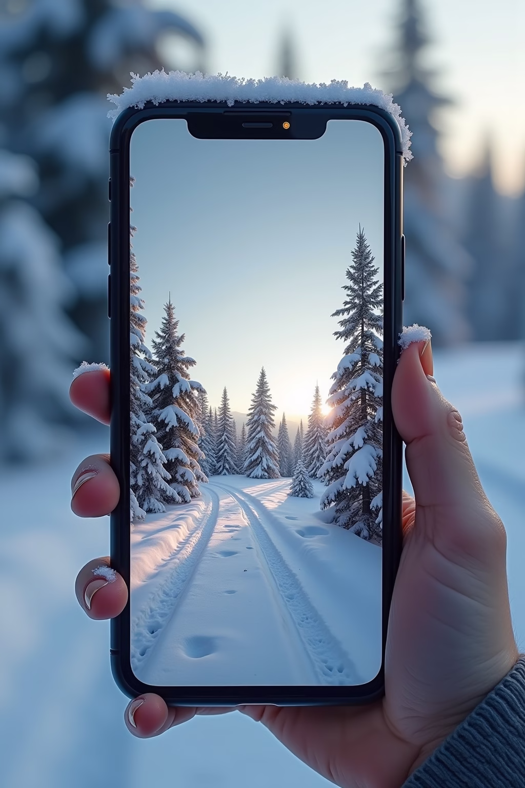 winter hintergrundbilder iphone outline 8