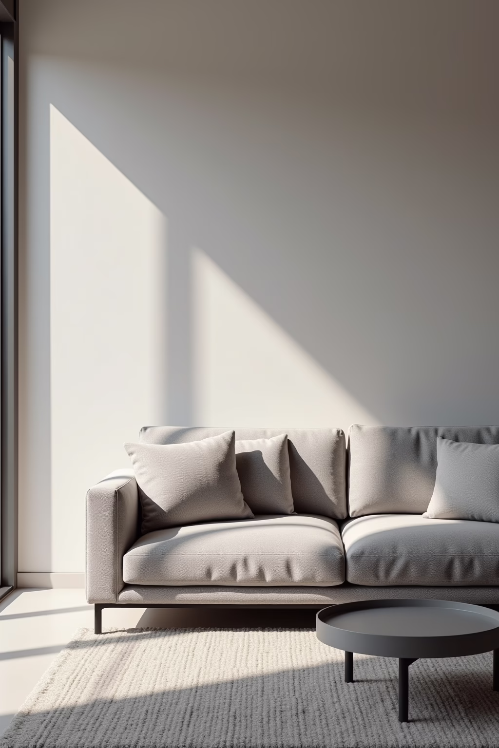 wohnzimmer mit grauer couch einrichten outline 1